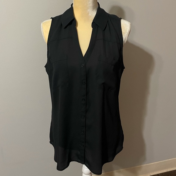 Express Tops - EXPRESS portofino sleeveless black shirt